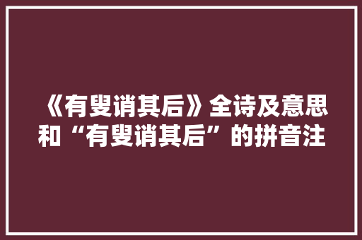 《有叟诮其后》全诗及意思和“有叟诮其后”的拼音注释 诗词鉴赏