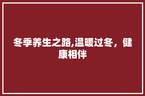 冬季养生之路,温暖过冬，健康相伴