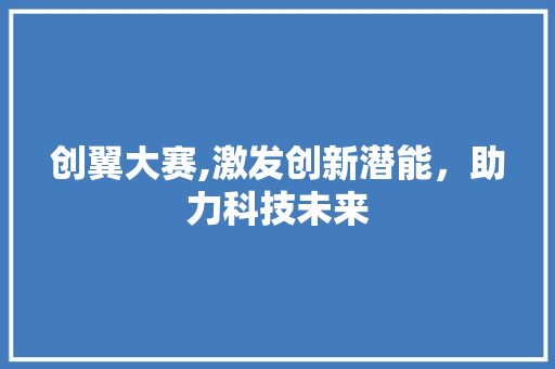 创翼大赛,激发创新潜能，助力科技未来 会议纪要