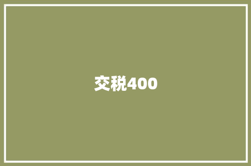 交税400