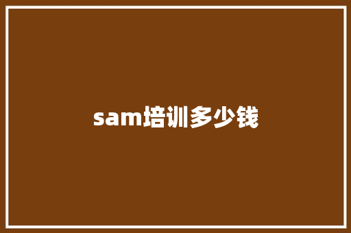 sam培训多少钱