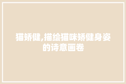 猫矫健,描绘猫咪矫健身姿的诗意画卷