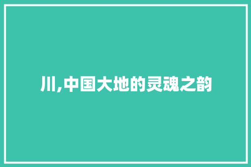 川,中国大地的灵魂之韵 社交媒体