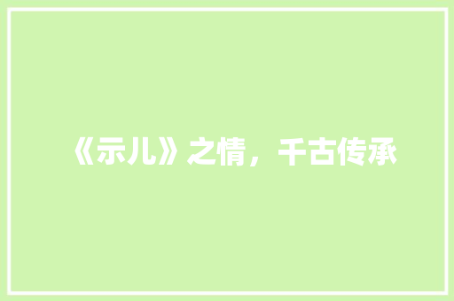 《示儿》之情，千古传承