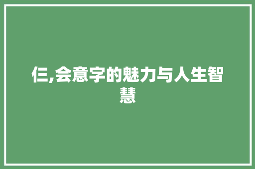 仨,会意字的魅力与人生智慧