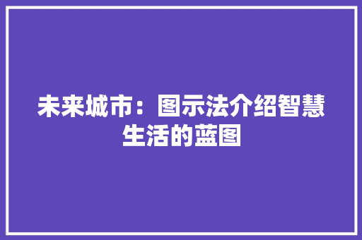 未来城市：图示法介绍智慧生活的蓝图