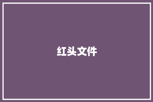 红头文件
